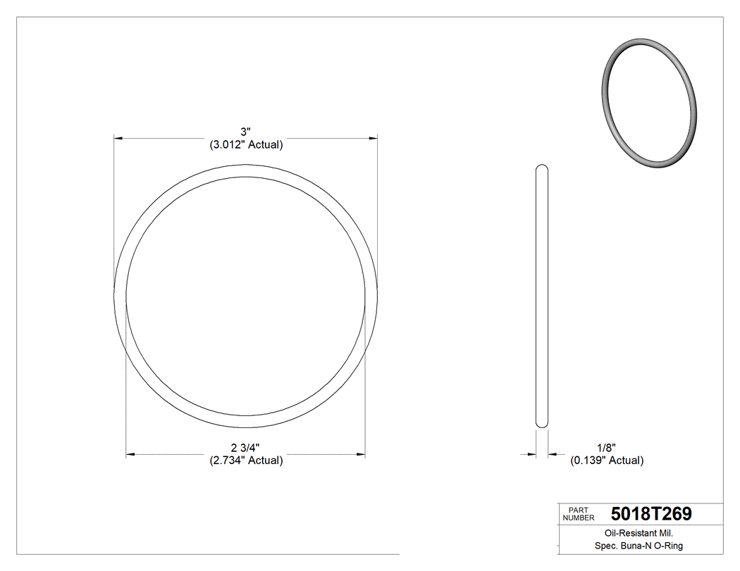 Technical drawing - 5018T269